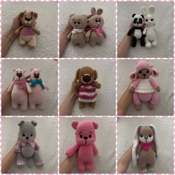 Плетени играчки ръчна изработка