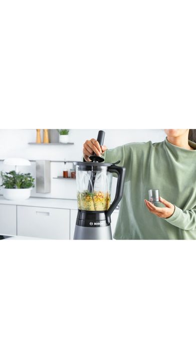 Блендер Bosch Vita Power Serie 4 MMB6174S, 1200 W, 1.5 л, 3 автоматични програми, Silver