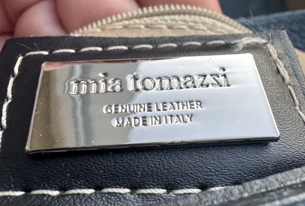 Дамска чанта телешка естествена кожа Mia Tomazzi