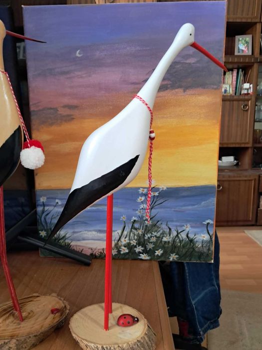 Подарък за Св.Валентин, жаби, щъркели(ръчна изработка)