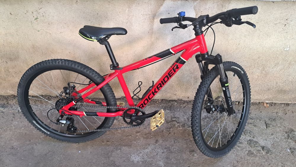 Vand Bicicleta MTB Rockrider ST900 24” rosu, copii 9-12 ani