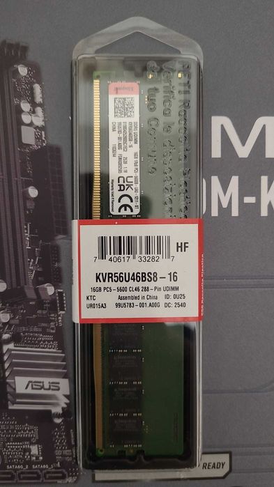Kit gaming ryzen 5 9600x + mb asus b650m + 16 gb ddr5