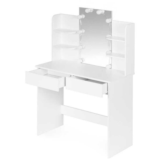 Козметична тоалетка с огледало и LED осветление,ModernHome,90x40x135см