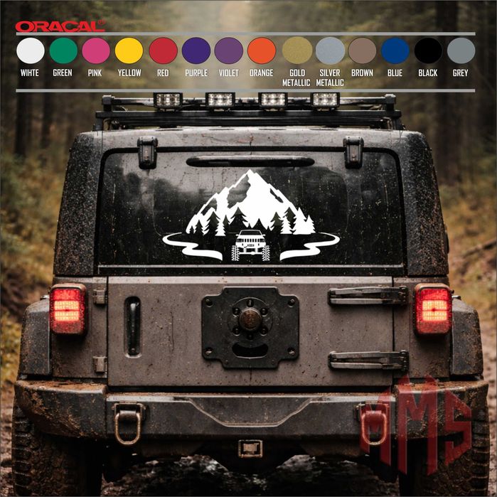 Планински Off road Автомобилен стикер 4x4