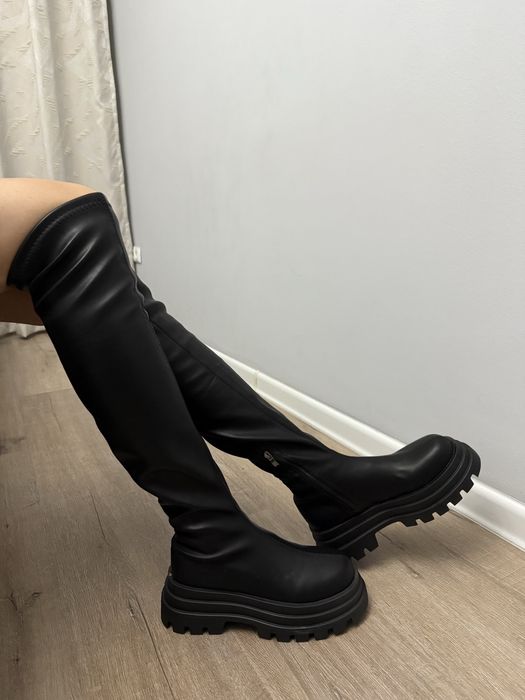 Ботфорты Сапоги демисезон на платформе