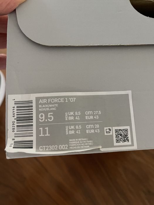 Nike Air Force р 9.5 на 42,5-43