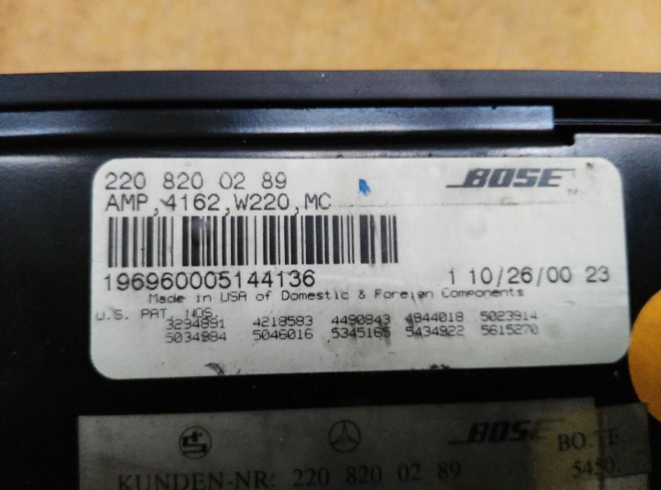 Усилвател BOSE Mercedes W220 W163 S-класа ML