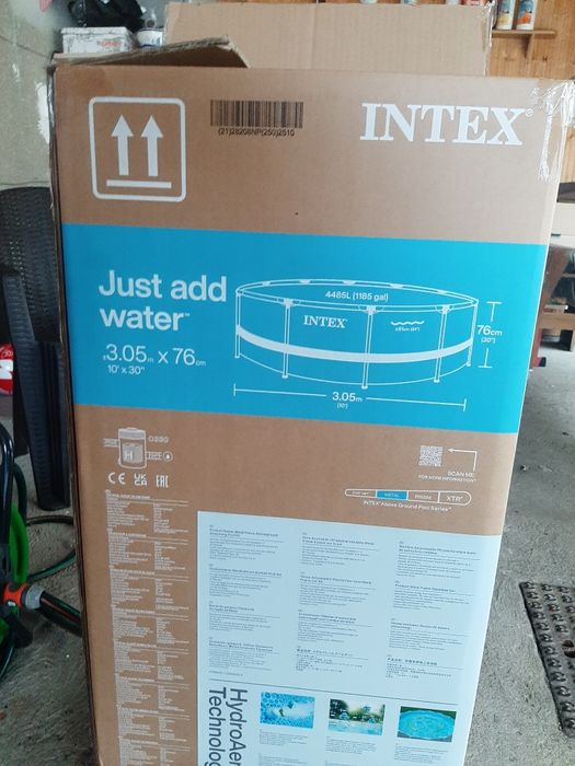 Piscina Intex rotunda cu cadru metalic