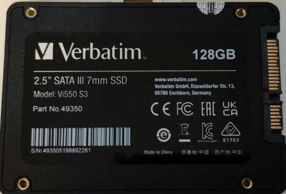 Verbatim Vi550 S3 128GB 2.5" SATA III 7mm SSD