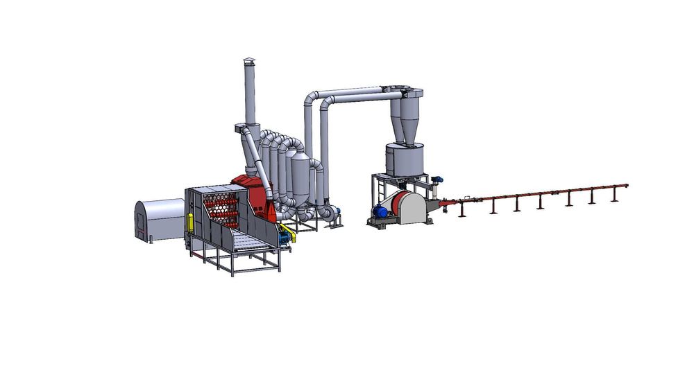 Linie brichetare rapita-paie producere brichete 400-500 kg/ora