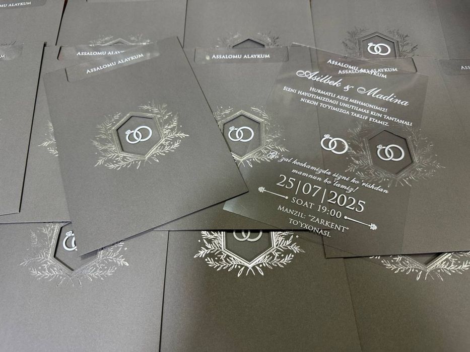 Taklifnomalar arzon narxlarda,Пригласительньй