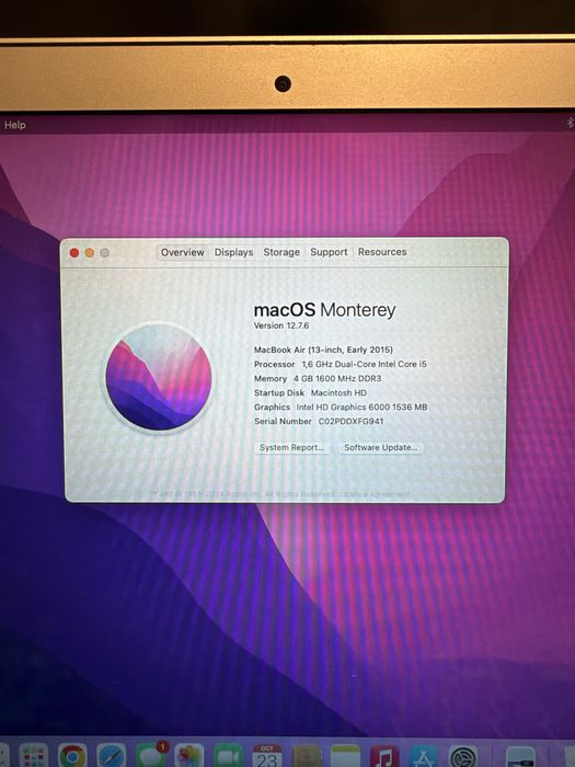 MacBook Air 13” early 2015 I5 putin utilizat