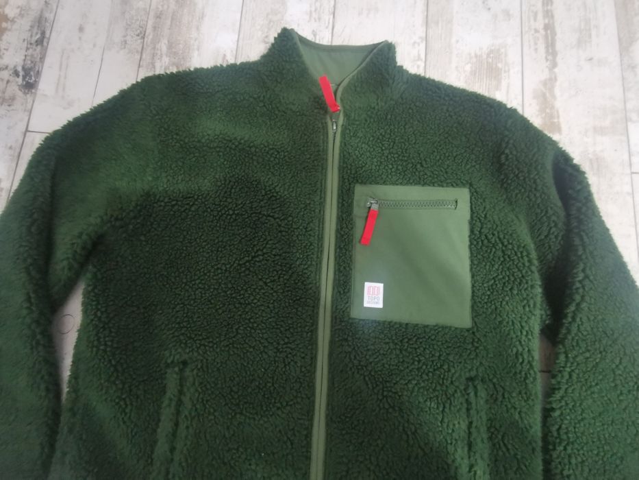 Geaca fleece sherpa topo design L