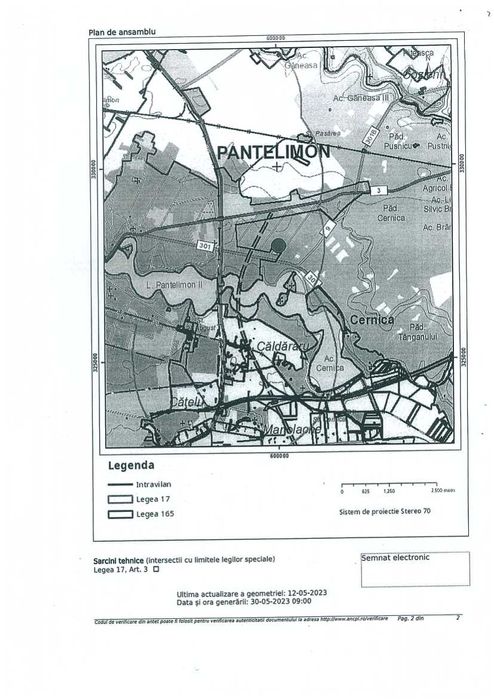 Teren de vanzare Pantelimon Cernica - Biserica Noua