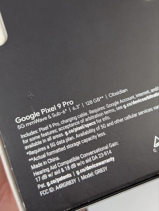 Google Pixel 9 Pro 128gb Obsidian Black (qora)