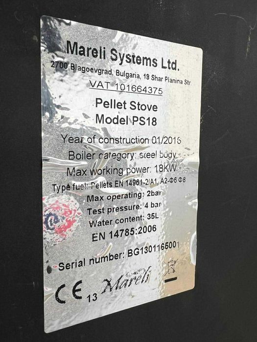 termosemineu pe peleti de 18Kw