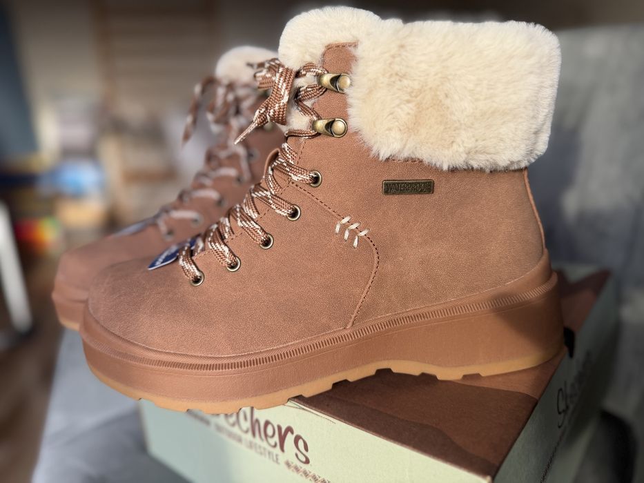 Ghete iarnă Skechers Park City Dama Impermeabile NOI Mărimea 38