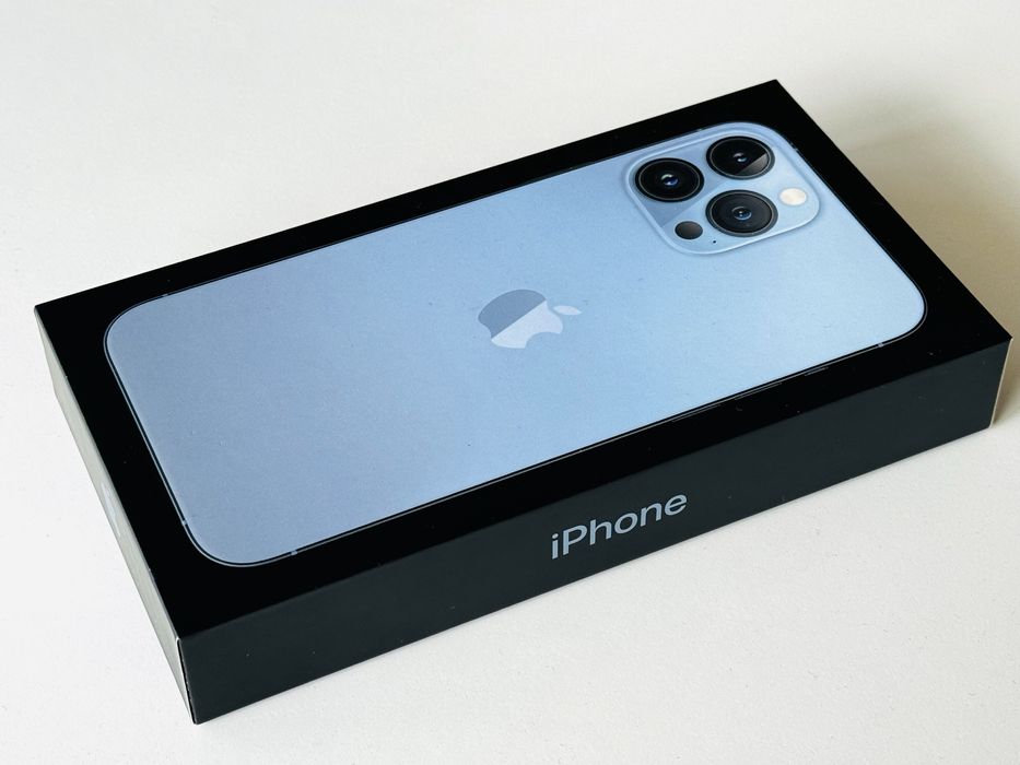 НОВ! Iphone 13 Pro Max 128GB Blue 100% Батерия! Гаранция 6 месеца