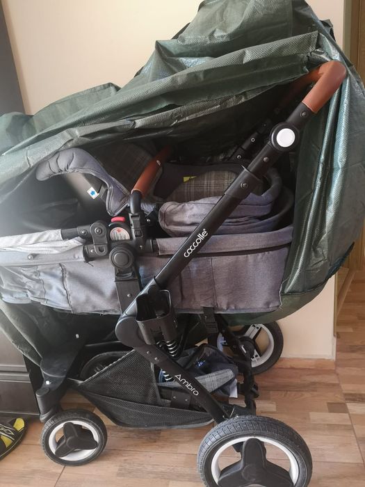 Vand Carucior transformabil 3 in 1 Coccolle Ambra Urban Grey, Gri