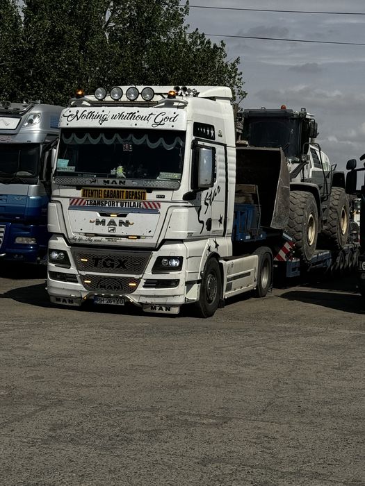 Tranporturi agabaritice/utilaje grele/ 4 axe extensibil/troliu/rampe