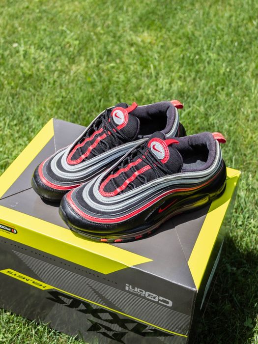 Nike Air Max 97 Black Red Silver