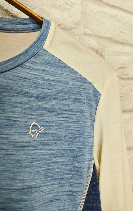 NORRONA 89% Мериносова вълна дамска термо блуза размер S