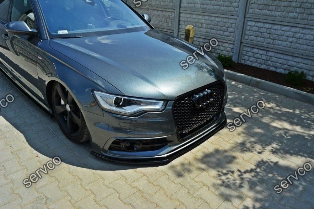 Prelungire bara fata Audi A6 C7 4G S-line 2011-2014 v4 Maxton Design