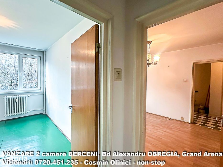 Apartament 2 camere Bd Obregia etaj 2 aproape Grand Arena 50 mp