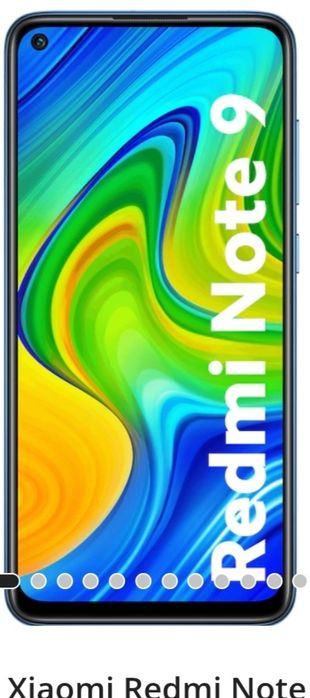 Telefon mobil Xiaomi Redmi Note 9,Dual SIM,64GB,4G,Midnight Grey, nou,sigilat.