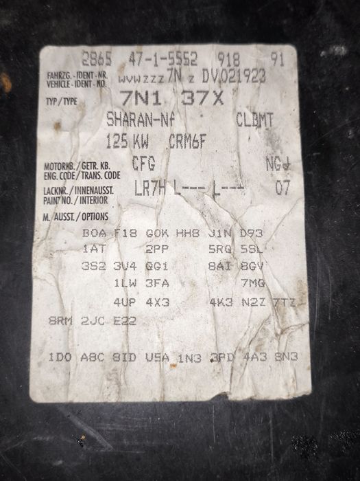 Dezmembrez ieftin și bun Sharan 2 7n gri închis LR7H