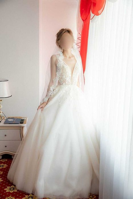 Нежное свадебное платье