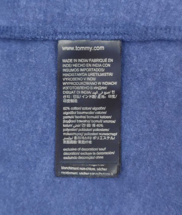 Tricou Tommy Hilfiger - Collar Navy Blue