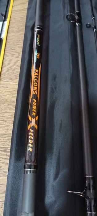 SET 2 Feedere FL FALCONS POWER 3.90 180g + 2 Mulinete FL LF5000