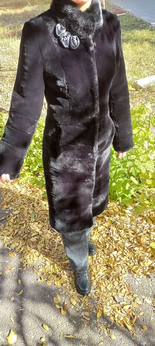 Шуба мутон натуральная