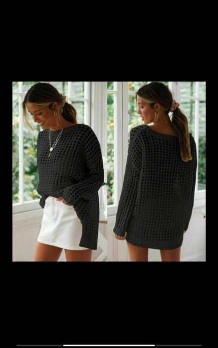 Вязаные футболки чёрного и белого цвета