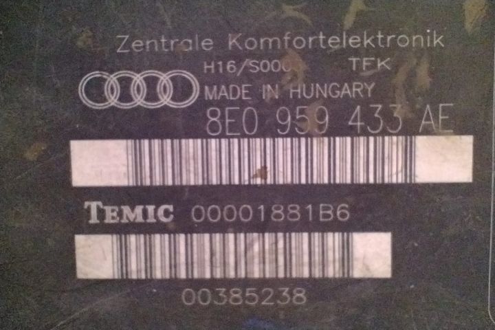 Modul Confort Calculator  8E0959433AE Audi A4 B7