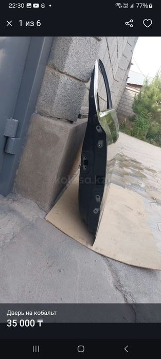 Дверь на кобальт заводская ,  б/у
