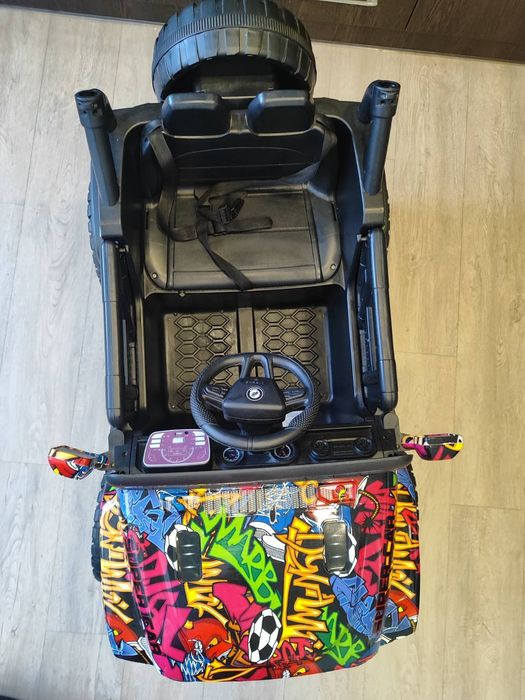 Акумулаторен джип OCIE 12V Heat Graffiti с дистанционно / родителски контрол
