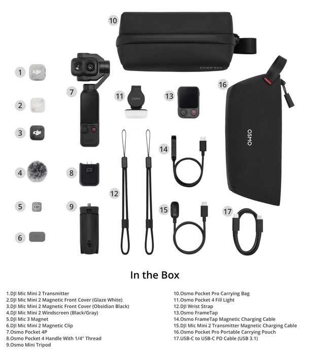 DJI Osmo Pocket 4P Vlog Combo