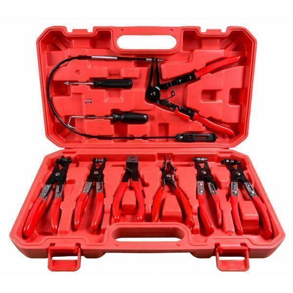 Комплект клещи за скоби водни съединения и маркучи, 9 бр. gebo tools