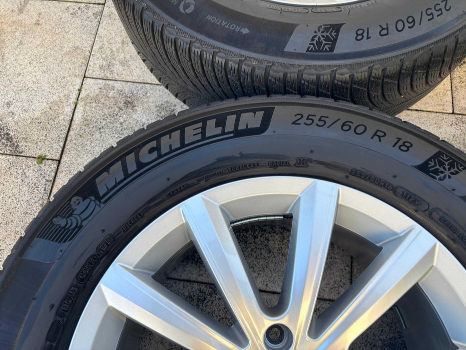Roti r18 iarna VW Touareg 3 5x112 anvelope 255 60 r18 Michelin