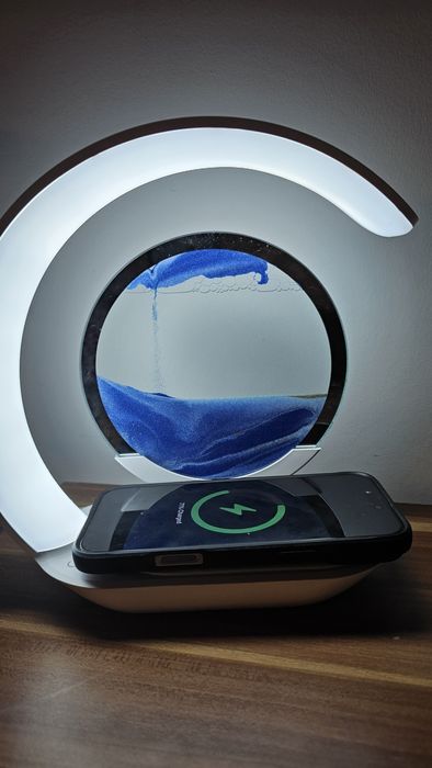 Lampa incarcator wireless clepsidra