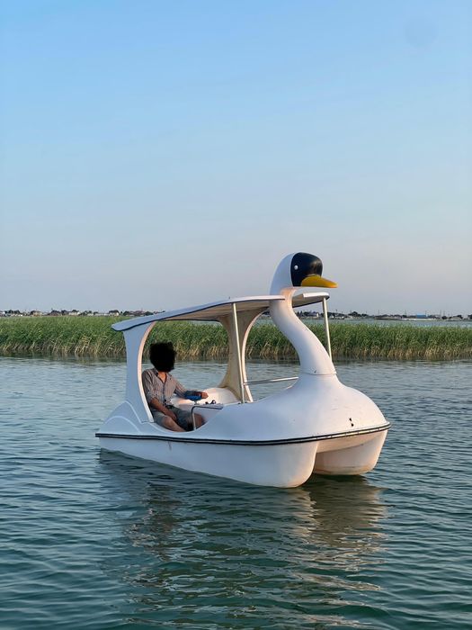 Электрический катамаран (су велосипеді) сатамын