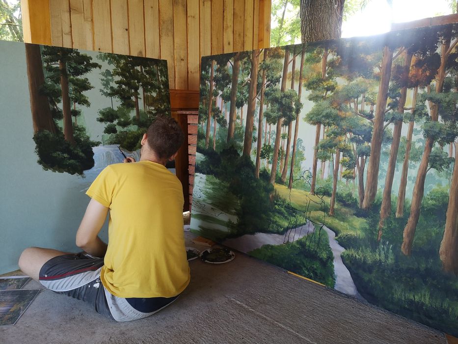 Pictură pe perete - design unic pentru casă, cameră copii sau afaceri