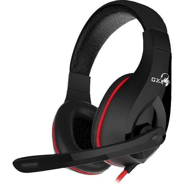 Casti Gaming GENIUS Lychas HS-G560, stereo, 3.5mm, negru-rosu