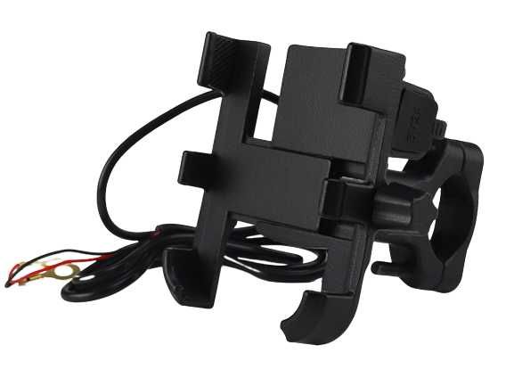 Suport telefon moto, atv, aluminiu, usb charge 2.1A