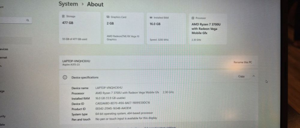 acer aspire 3 ryzen 7 Gaming