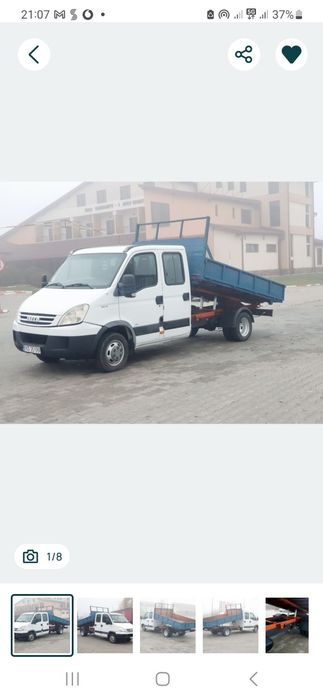 Iveco Daily 35c18 basculabil sasiu fisurat