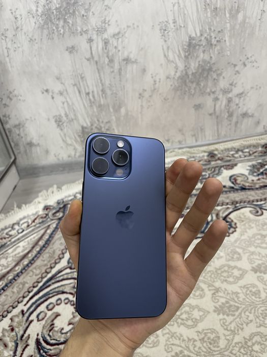 Iphone 15 pro max, blue titanium, 256 gb.