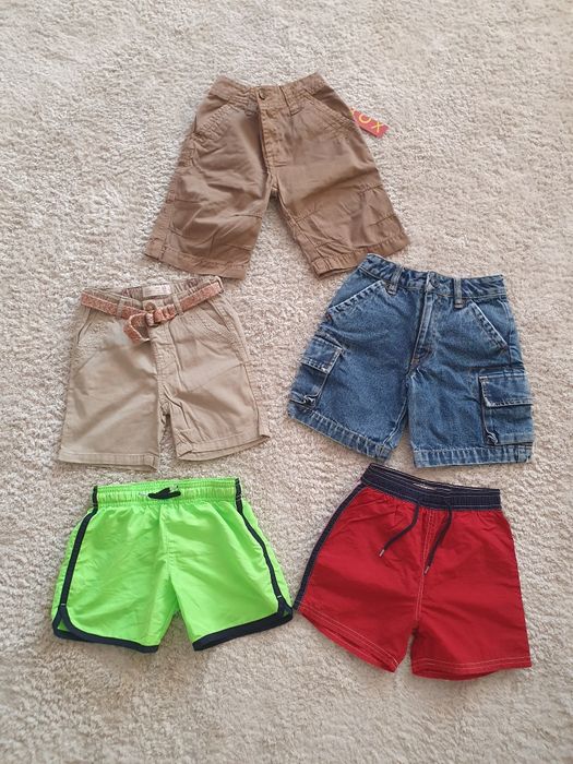 Lot tricouri si pantaloni scurti baieti, marimea 98/104, 3-4 ani